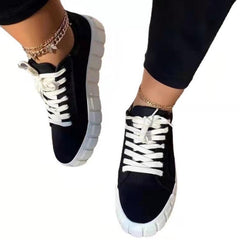 Pinterest Women Sneaker Light Breathble Vulcanized Shoes Platform Lace - VirtuousWares:Global