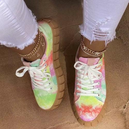 Pinterest Women Sneaker Light Breathble Vulcanized Shoes Platform Lace - VirtuousWares:Global