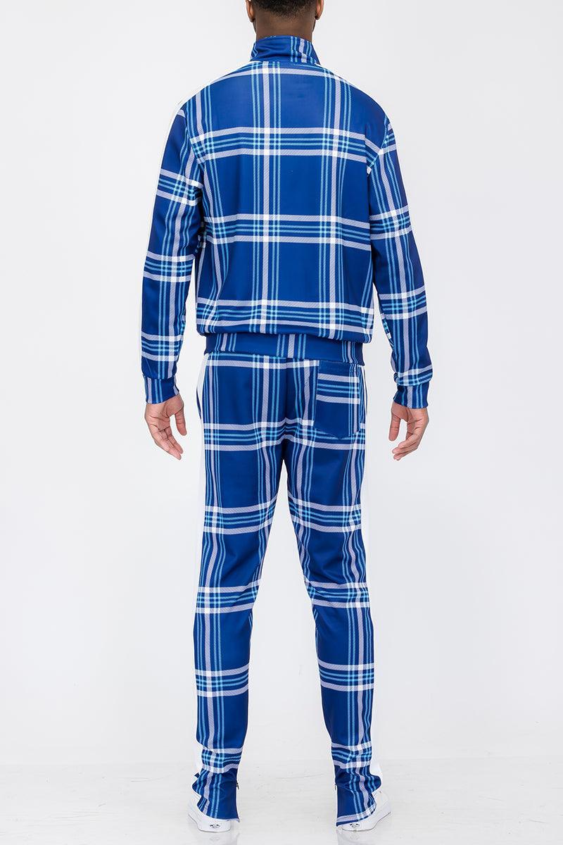 Plaid Track Jacket and Pant Set - VirtuousWares:Global