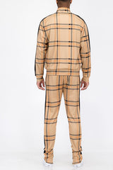 Plaid Track Jacket and Pant Set - VirtuousWares:Global
