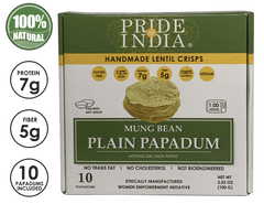 Plain Mung Bean Sada Papadum Lentil Crisp - VirtuousWares:Global