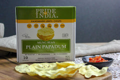 Plain Mung Bean Sada Papadum Lentil Crisp - VirtuousWares:Global