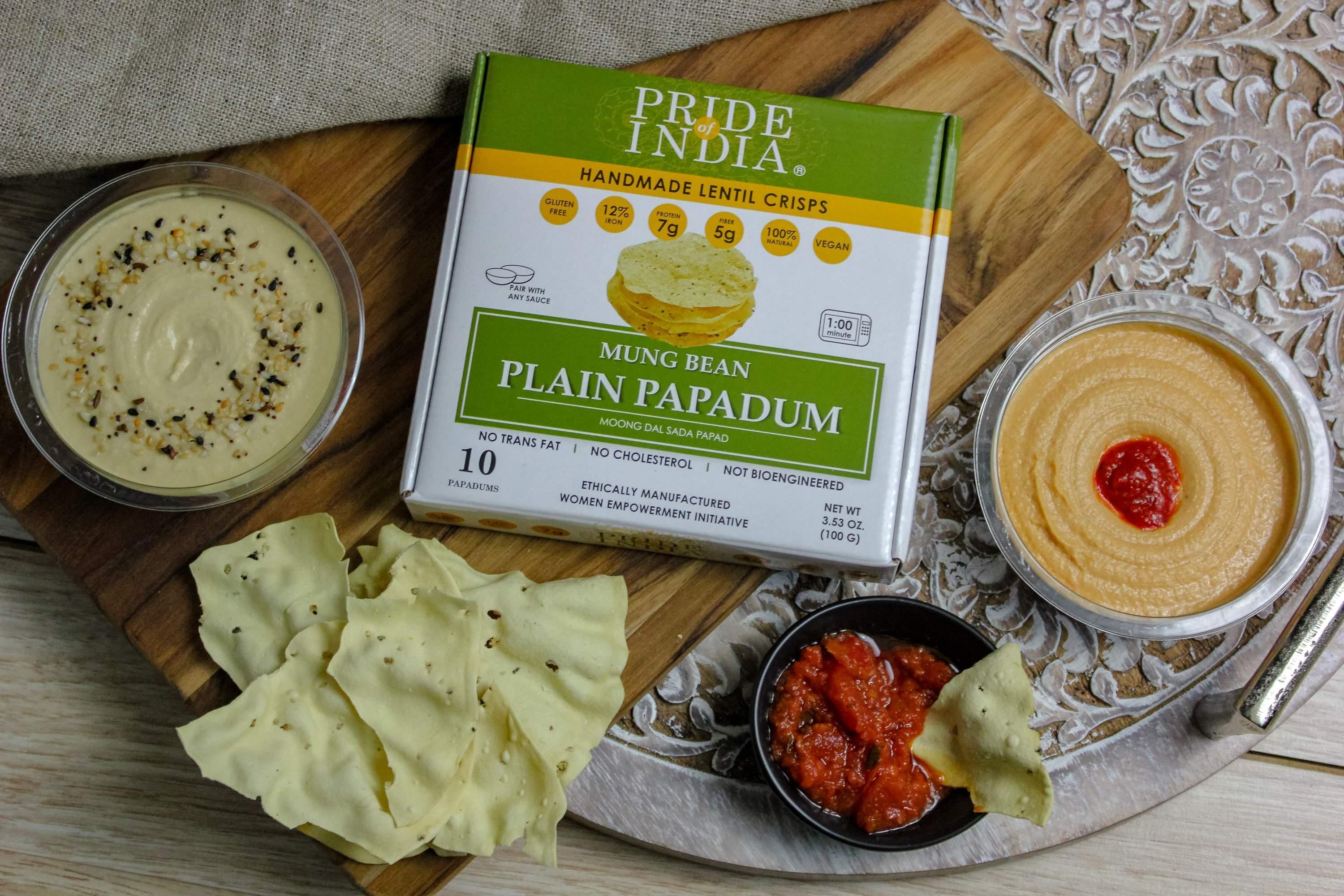 Plain Mung Bean Sada Papadum Lentil Crisp - VirtuousWares:Global