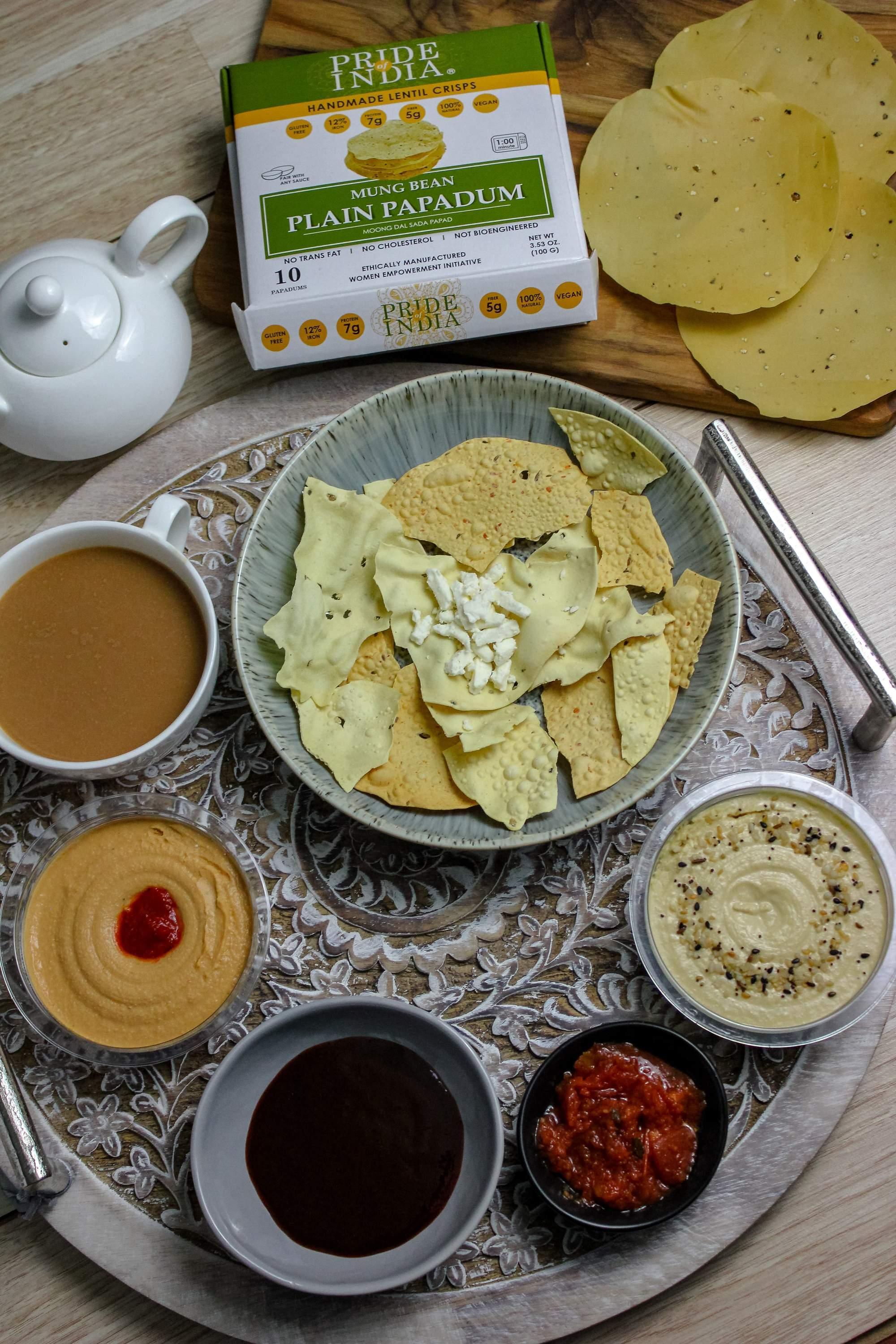 Plain Mung Bean Sada Papadum Lentil Crisp - VirtuousWares:Global