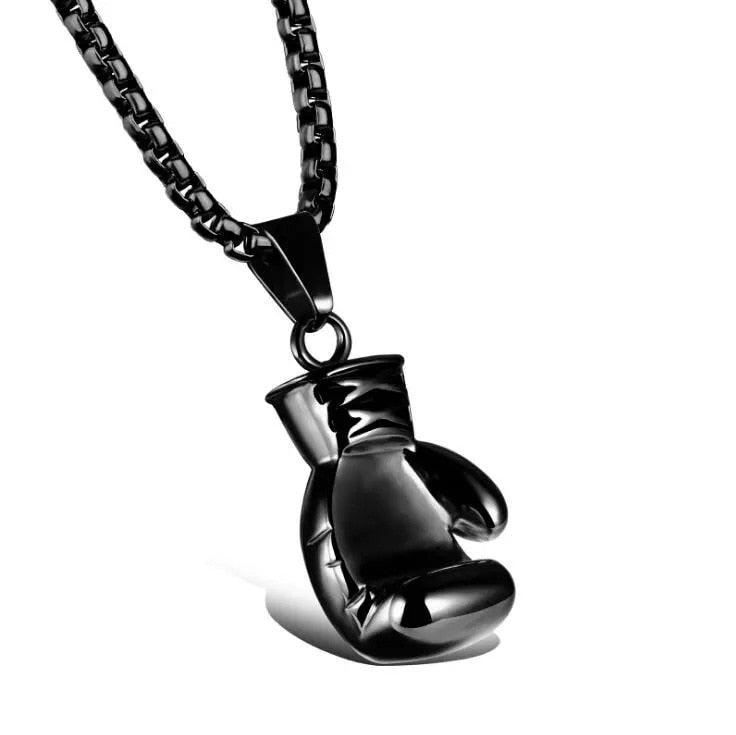 Plated Boxing Glove Pendant Necklace - VirtuousWares:Global