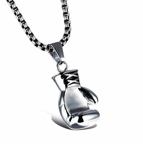 Plated Boxing Glove Pendant Necklace - VirtuousWares:Global