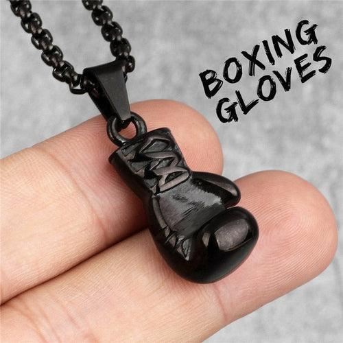 Plated Boxing Glove Pendant Necklace - VirtuousWares:Global