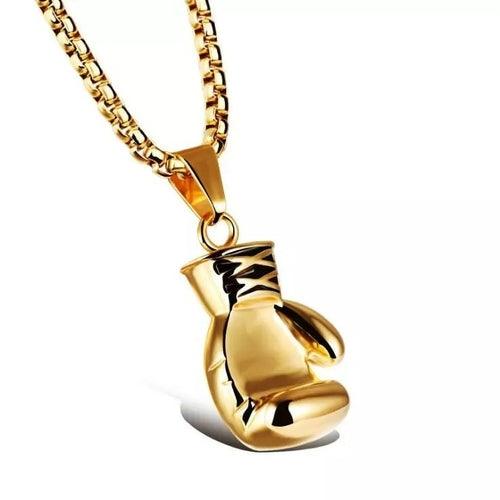 Plated Boxing Glove Pendant Necklace - VirtuousWares:Global