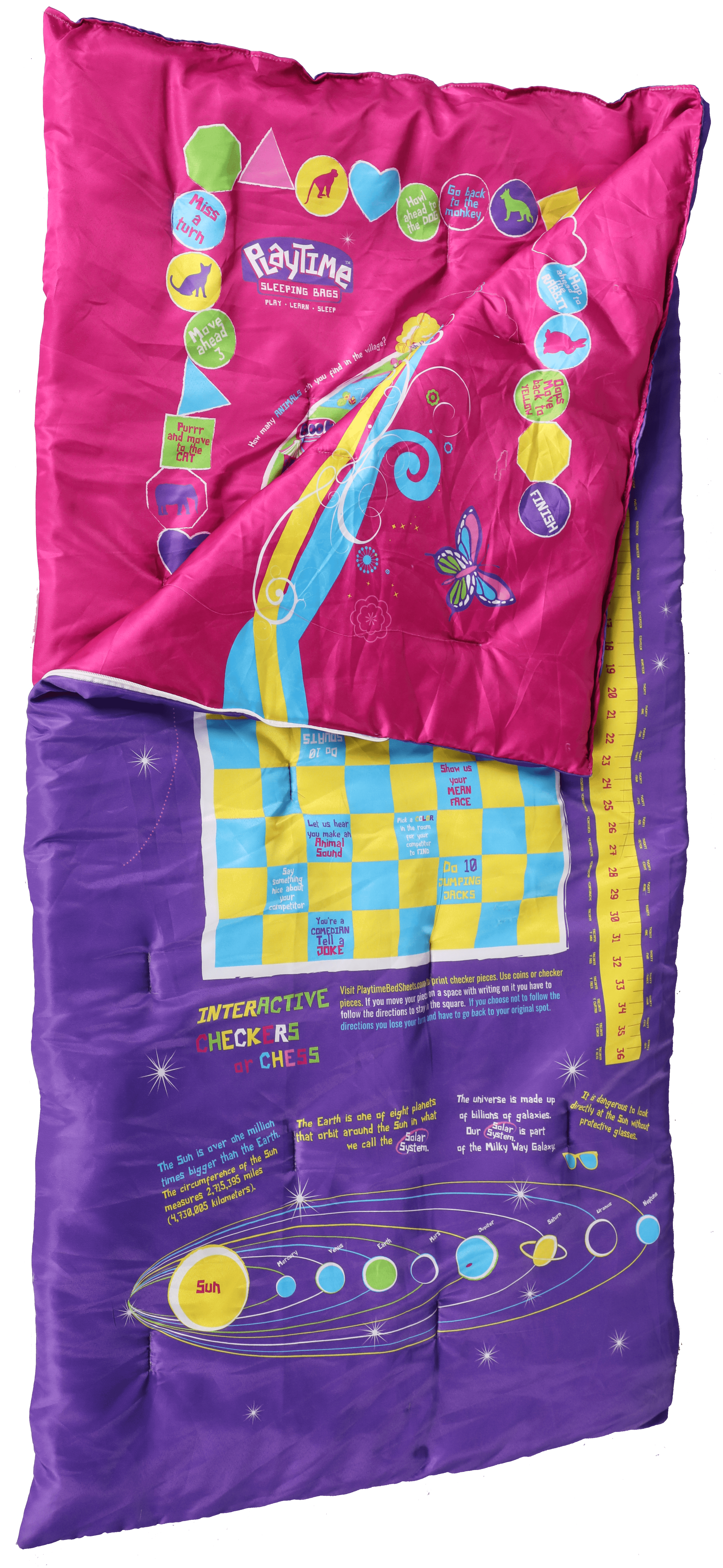 Playtime Reversible Slumber Bag. Over 35 Fun Interactive Games! - VirtuousWares:Global