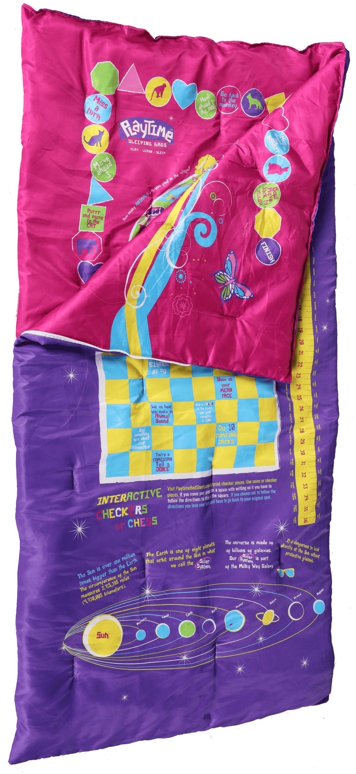 Playtime Reversible Slumber Bag. Over 35 Fun Interactive Games! - VirtuousWares:Global