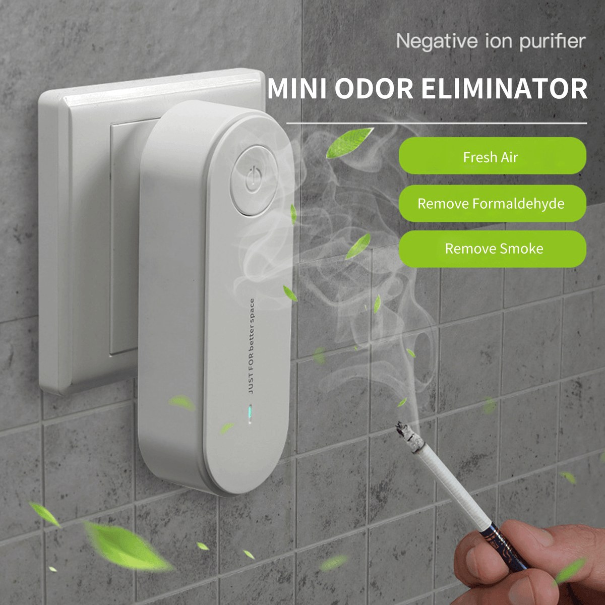 Plug In Air Purifier Mini Eliminator Freshener Air Cleaner - VirtuousWares:Global