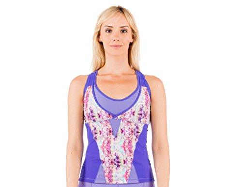 PN Jone 0G-Z0XQ-8K1J Women Built-in Bra Racerback Cycling Tank, Pu - VirtuousWares:Global