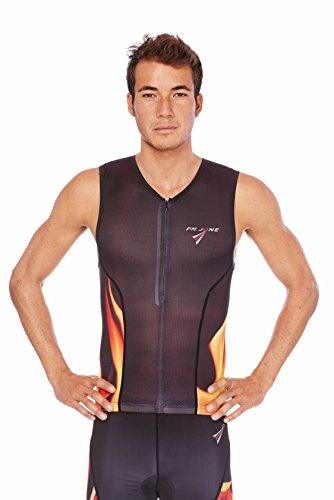 PN Jone 3Y-TRTO-YY68 Mens Tri Full Zip Flame Tank, Large - VirtuousWares:Global