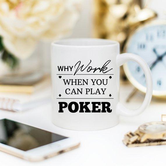 Poker Mug, Professional Poker Player Gifts, Poker - VirtuousWares:Global