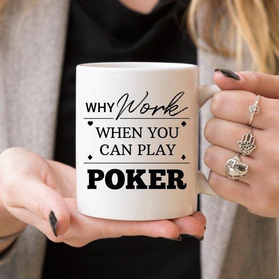 Poker Mug, Professional Poker Player Gifts, Poker - VirtuousWares:Global