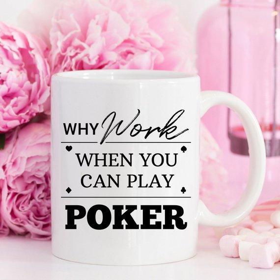 Poker Mug, Professional Poker Player Gifts, Poker - VirtuousWares:Global