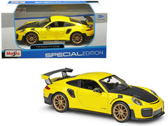 Porsche 911 GT2 RS Yellow with Carbon Hood and Gold Wheels \Special - VirtuousWares:Global