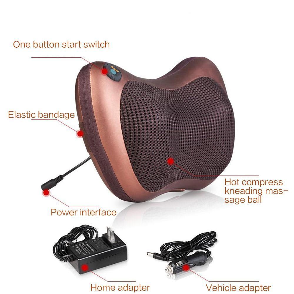 Portable 4 heads Massage Pillow - VirtuousWares:Global