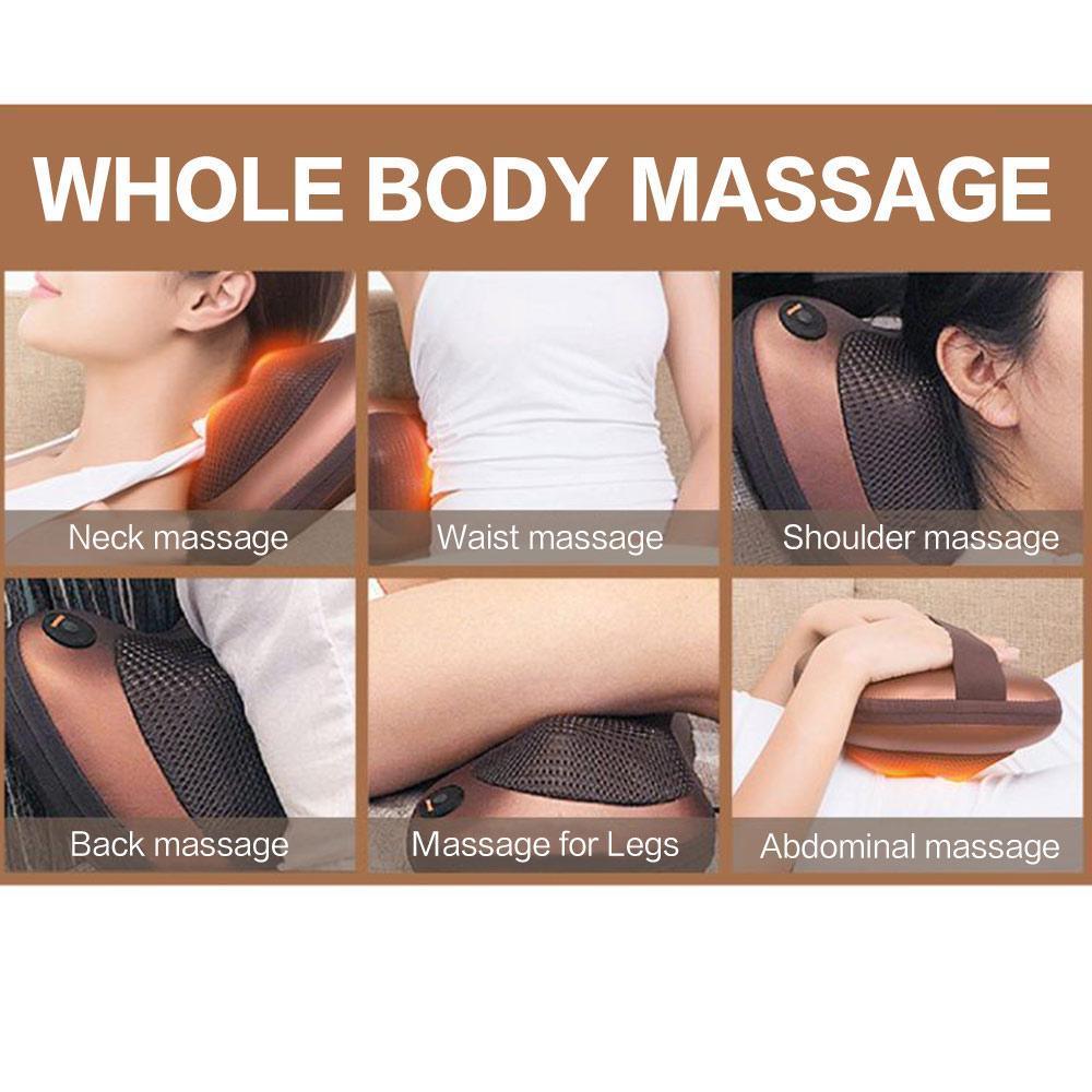 Portable 4 heads Massage Pillow - VirtuousWares:Global