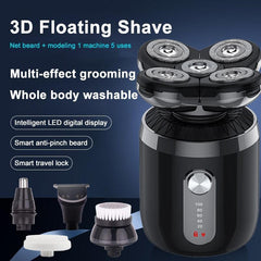 Portable 5 in 1 Men's Electric Shaver Body Trimmer USB Rechargeable - VirtuousWares:Global