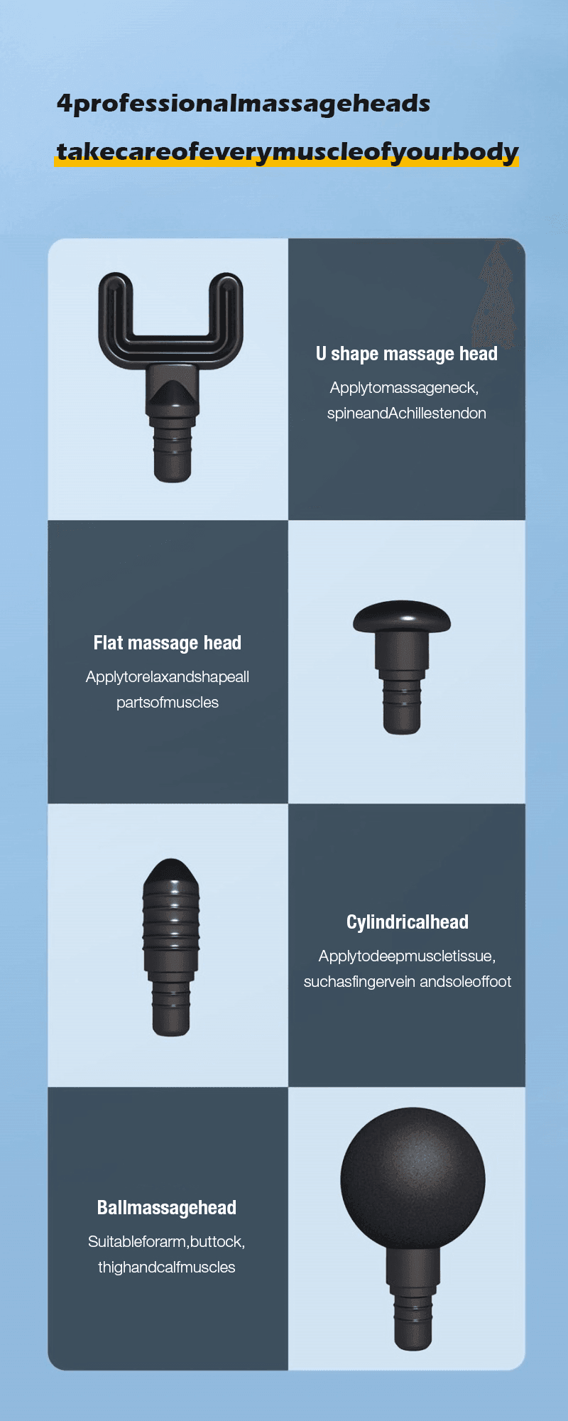 Portable Deep Tissue Massager Electric Brushless Motor Massage Gun - VirtuousWares:Global