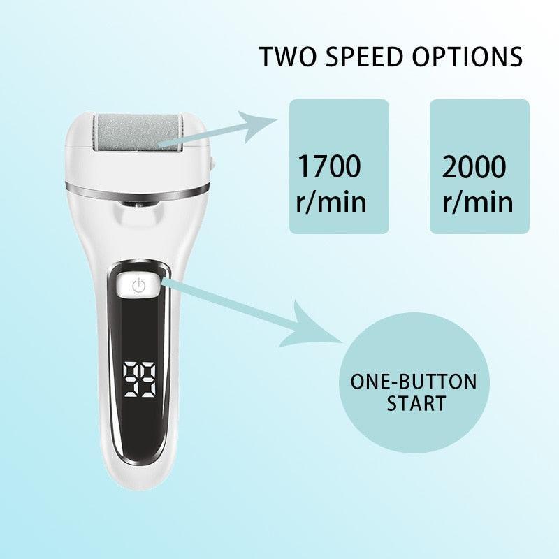 Portable Electric Foot File Callus Remover USB Rechargeable Foot Care - VirtuousWares:Global