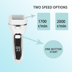 Portable Electric Foot File Callus Remover USB Rechargeable Foot Care - VirtuousWares:Global