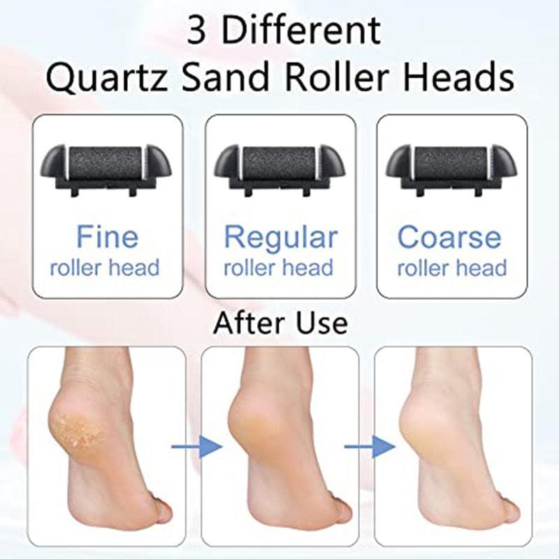 Portable Electric Foot File Callus Remover USB Rechargeable Foot Care - VirtuousWares:Global