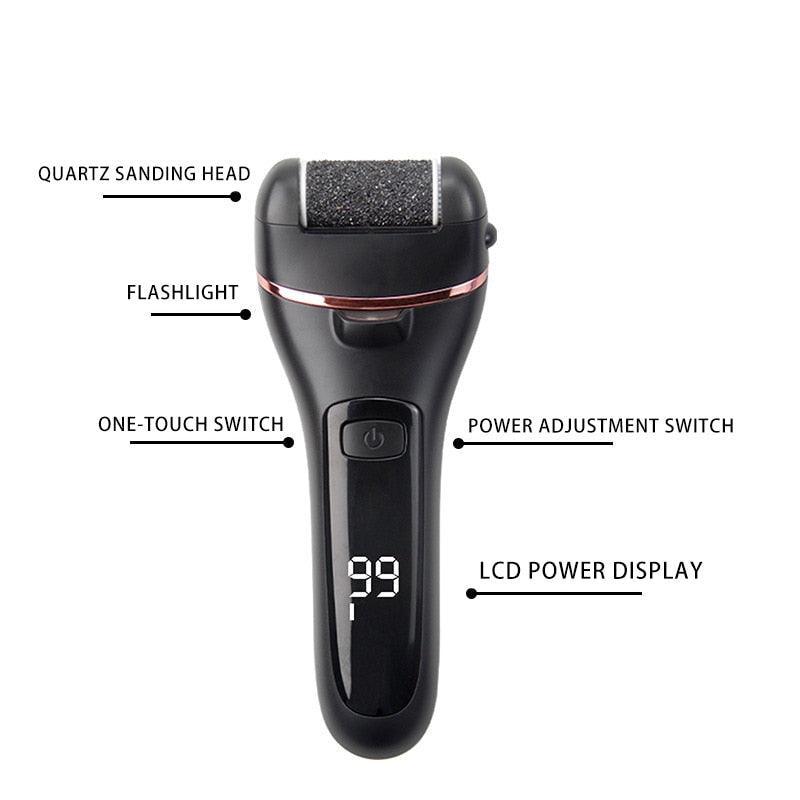 Portable Electric Foot File Callus Remover USB Rechargeable Foot Care - VirtuousWares:Global