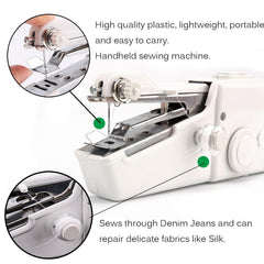 Portable Handheld Sewing Machine with Accessories - VirtuousWares:Global