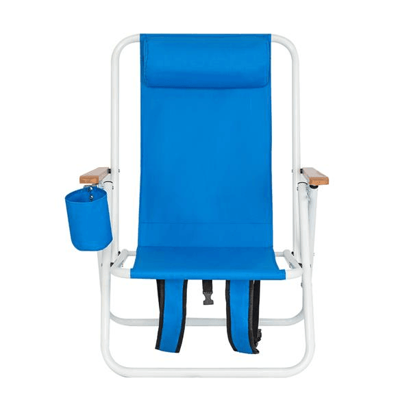 Portable High Strength Beach Chair with Adjustable Headrest - VirtuousWares:Global