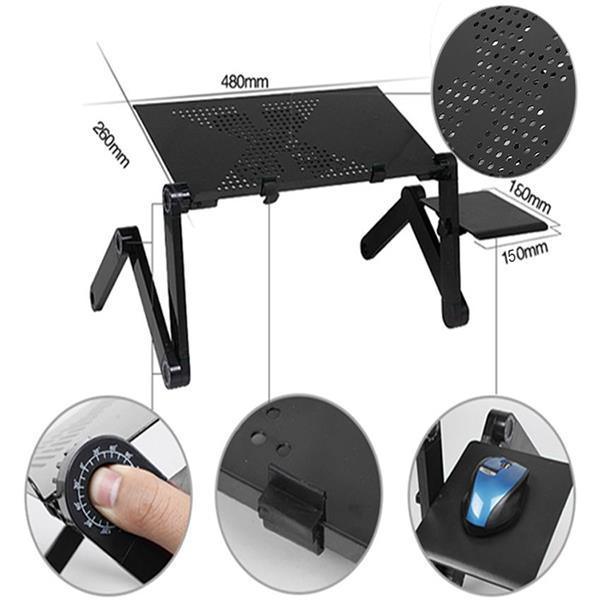 Portable Home Use Assembled Folding Table Computer Table - VirtuousWares:Global