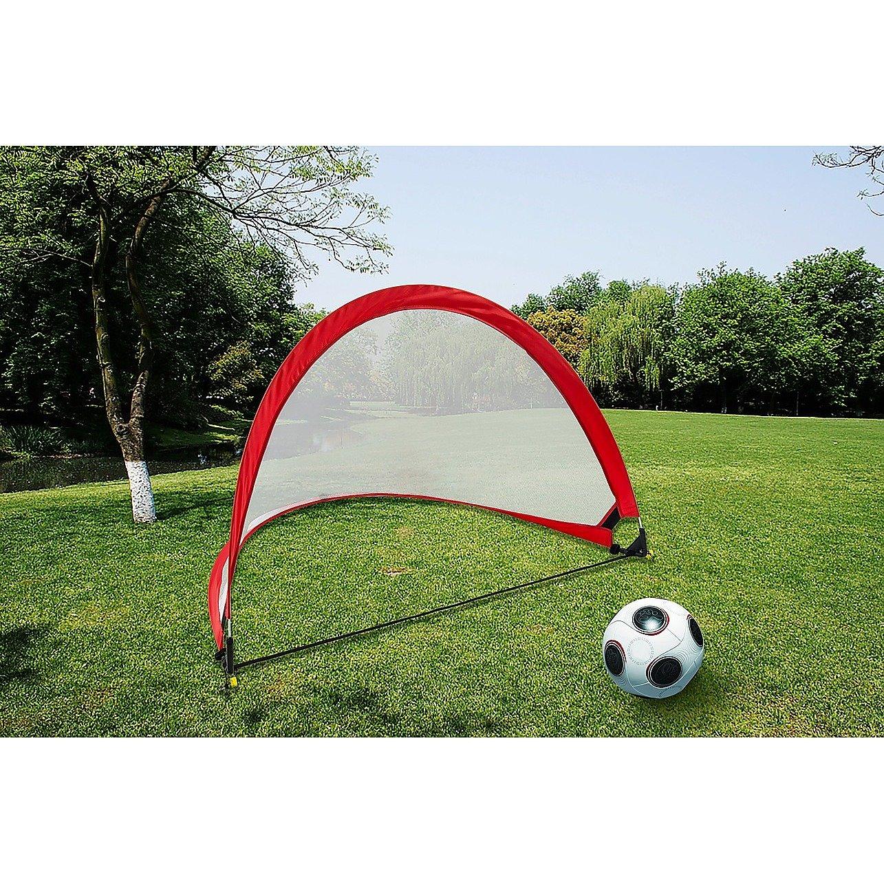 Portable Kids Soccer Goals Set – 2 Pop Up Soccer Goals, Cones, Goal - VirtuousWares:Global