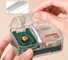 Portable Mini - Packing Medicine Storage Box Tablet Cutter - VirtuousWares:Global