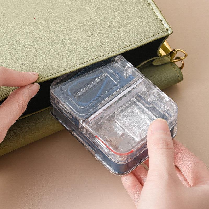 Portable Mini - Packing Medicine Storage Box Tablet Cutter - VirtuousWares:Global