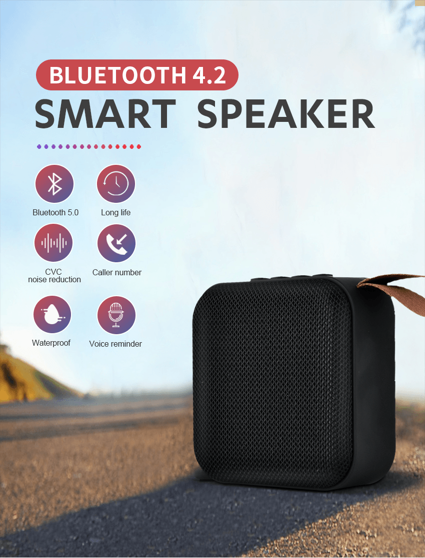 Portable Mini Wireless Loudspeaker Stereo Bluetooth Speaker - VirtuousWares:Global