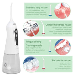 Portable Oral Irrigator Dental Water Flosser Device Thread Teeth - VirtuousWares:Global