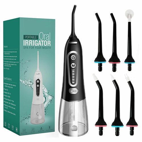 Portable Oral Irrigator Dental Water Flosser Device Thread Teeth - VirtuousWares:Global