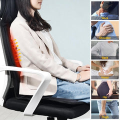 Portable Vibrating Heat Therapy Massage Cushion Mattress - VirtuousWares:Global