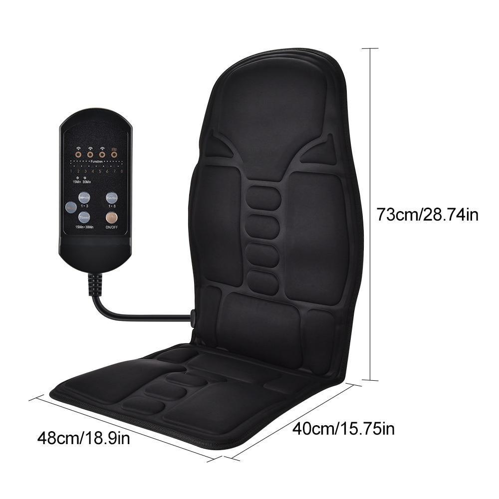 Portable Vibrating Heat Therapy Massage Cushion Mattress - VirtuousWares:Global