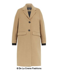 (PRE-ORDER) Womens Wool Blend Winter Warm Knee Length Coat - VirtuousWares:Global