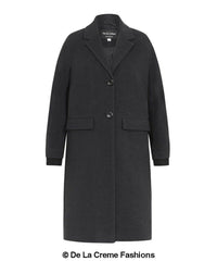 (PRE-ORDER) Womens Wool Blend Winter Warm Knee Length Coat - VirtuousWares:Global