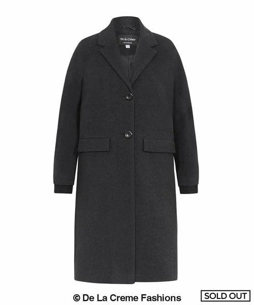 (PRE-ORDER) Womens Wool Blend Winter Warm Knee Length Coat - VirtuousWares:Global