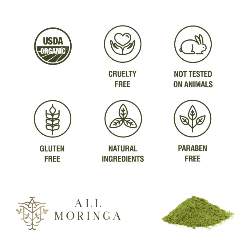 Premium 100% Organic Raw Moringa Oleifera Powder - VirtuousWares:Global