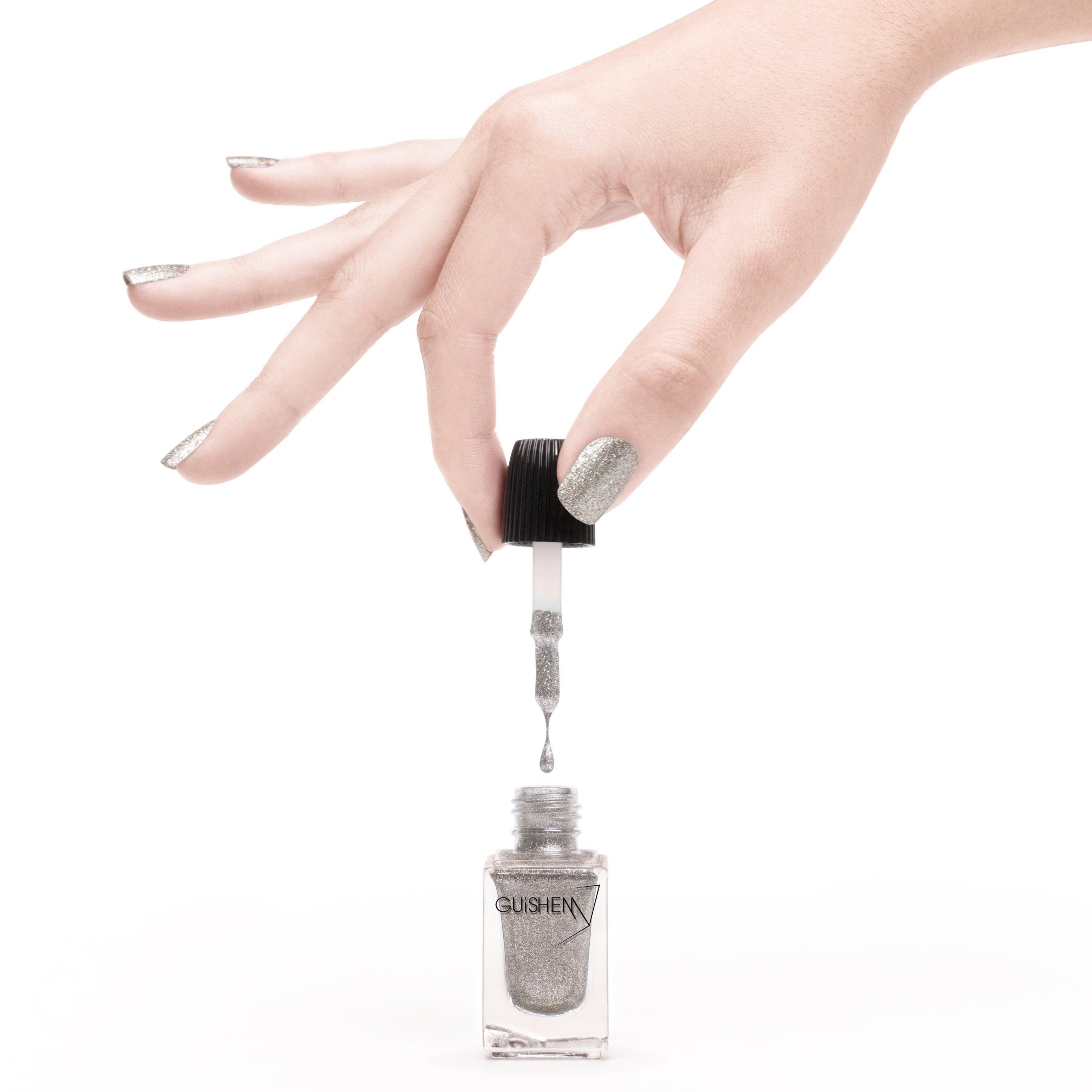 Premium Nail Lacquer, FROSTED ALMOND - 630, LIGHT GOLD SUGAR EFFECT - VirtuousWares:Global