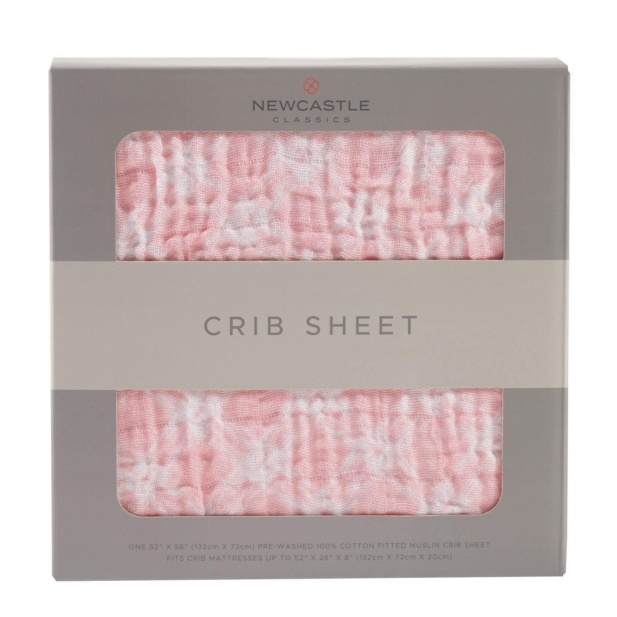 Primrose Pink Plaid Cotton Muslin Crib Sheet - VirtuousWares:Global