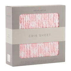 Primrose Pink Plaid Cotton Muslin Crib Sheet - VirtuousWares:Global