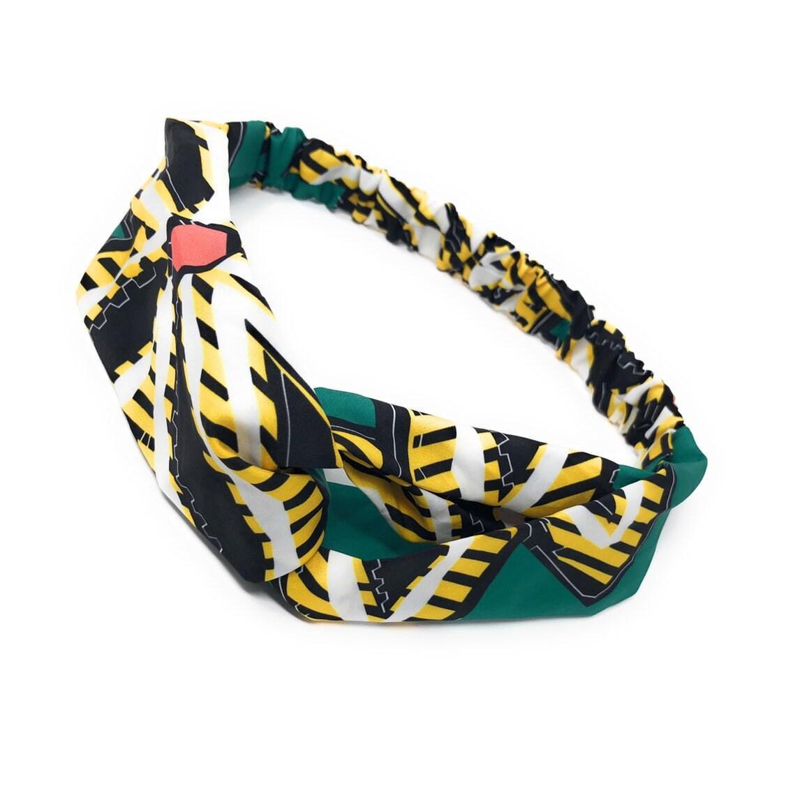 Printed Turban Boho Headband, Stretchy Knotted Headwrap for Girls, Ela - VirtuousWares:Global
