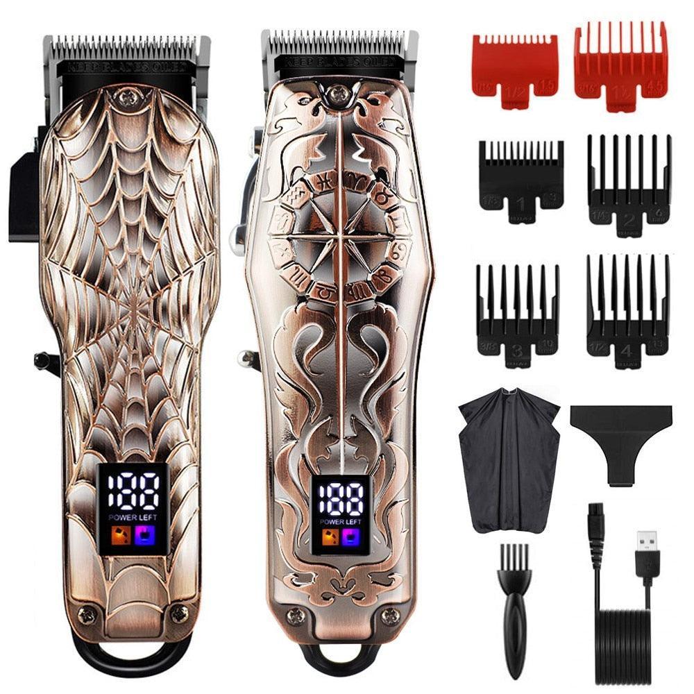 Professional Barber Hair Clippers Home Hair cutting Machine with LCD - VirtuousWares:Global