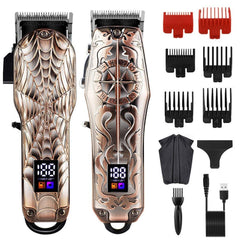 Professional Barber Hair Clippers Home Hair cutting Machine with LCD - VirtuousWares:Global